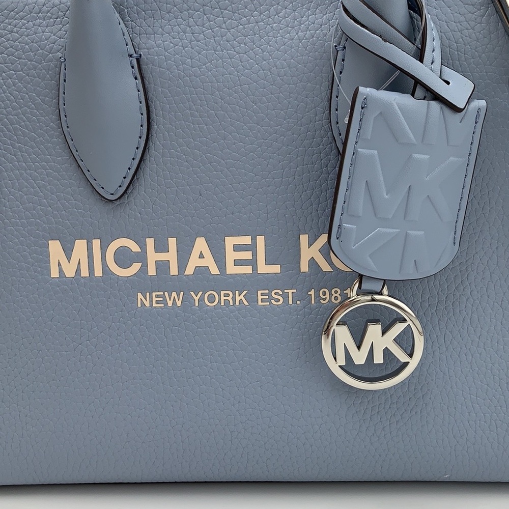 MICHAEL KORS Mirella Small Shopper TZ XBody Pebbled Leather Crossbody
Pale Blue - Picture 9 of 16